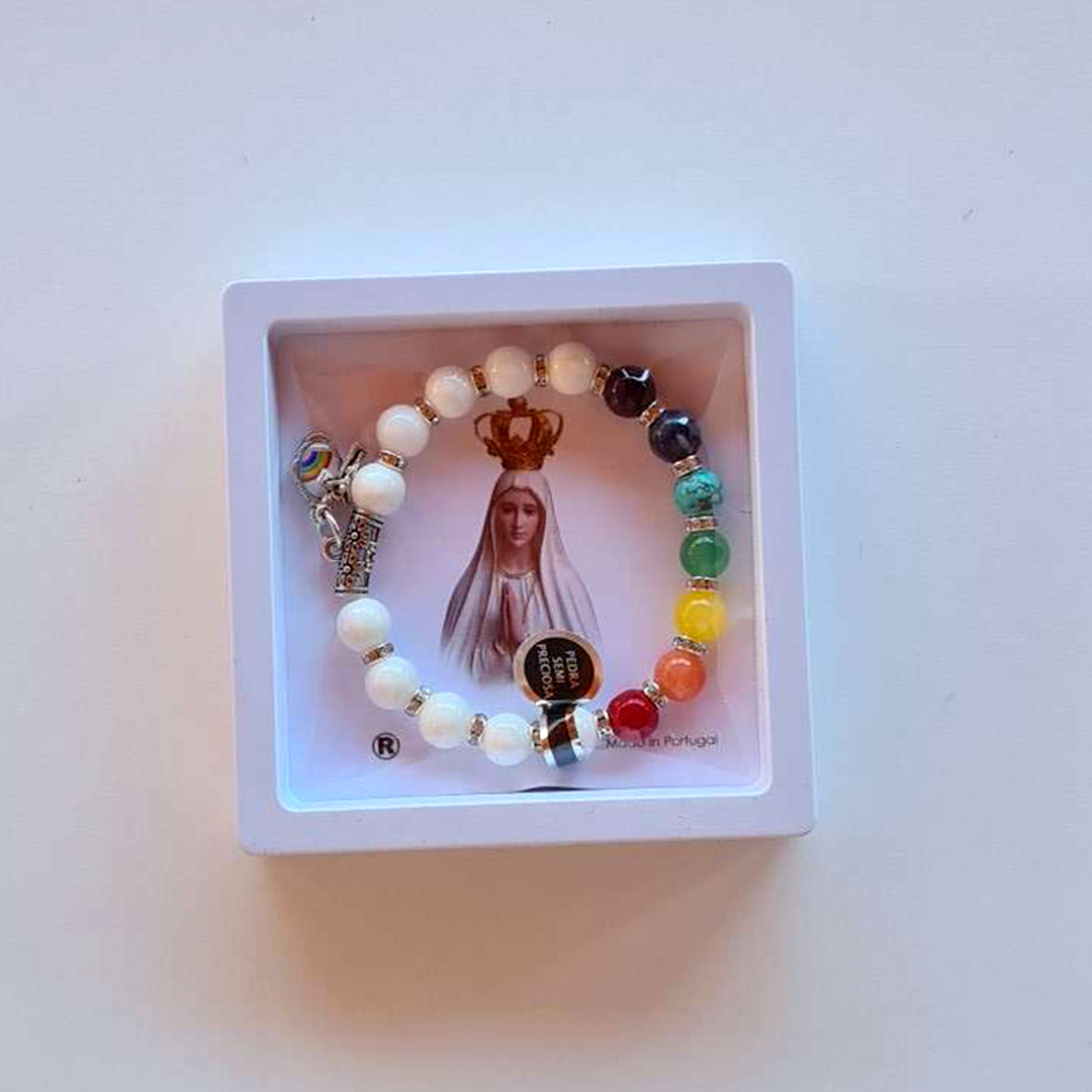 “Everything Will Be Alright” Bracelet with Gems