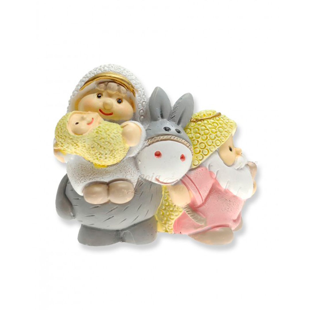 Colored Nativity Set - Flight to Egypt | 3.35'' | 8.5cm