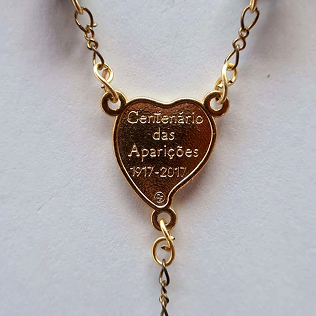 Centennial Black & Gold Murano Rosary