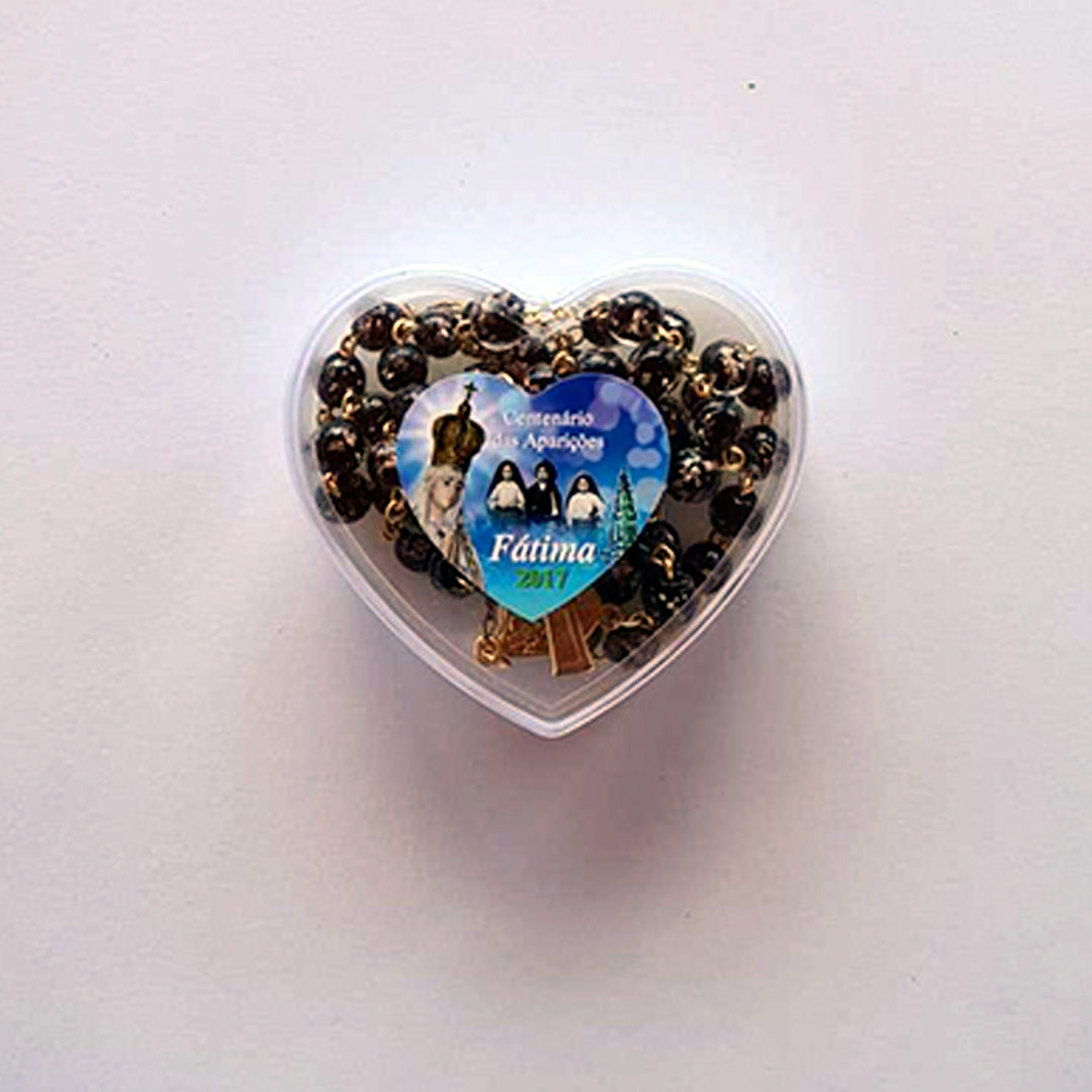 Centennial Black & Gold Murano Rosary