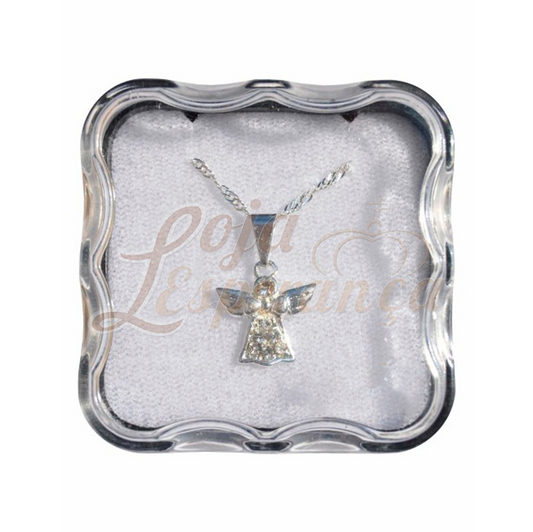 Collar de ángel de plata