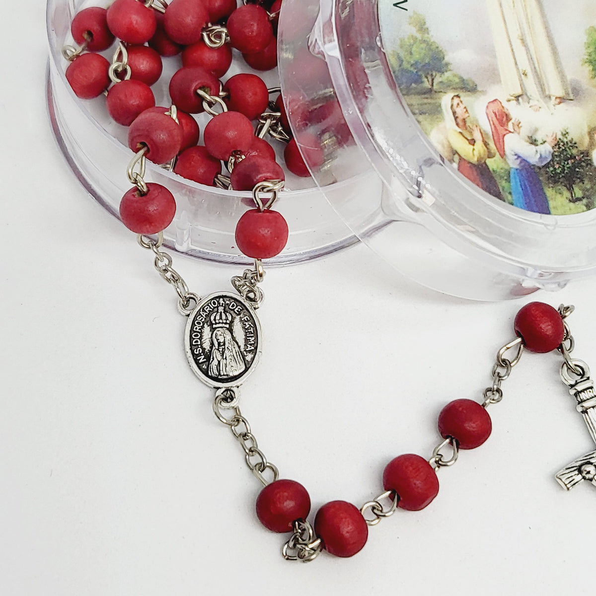 Rose Rdery Wood Rose Rosary – Loja Esperança